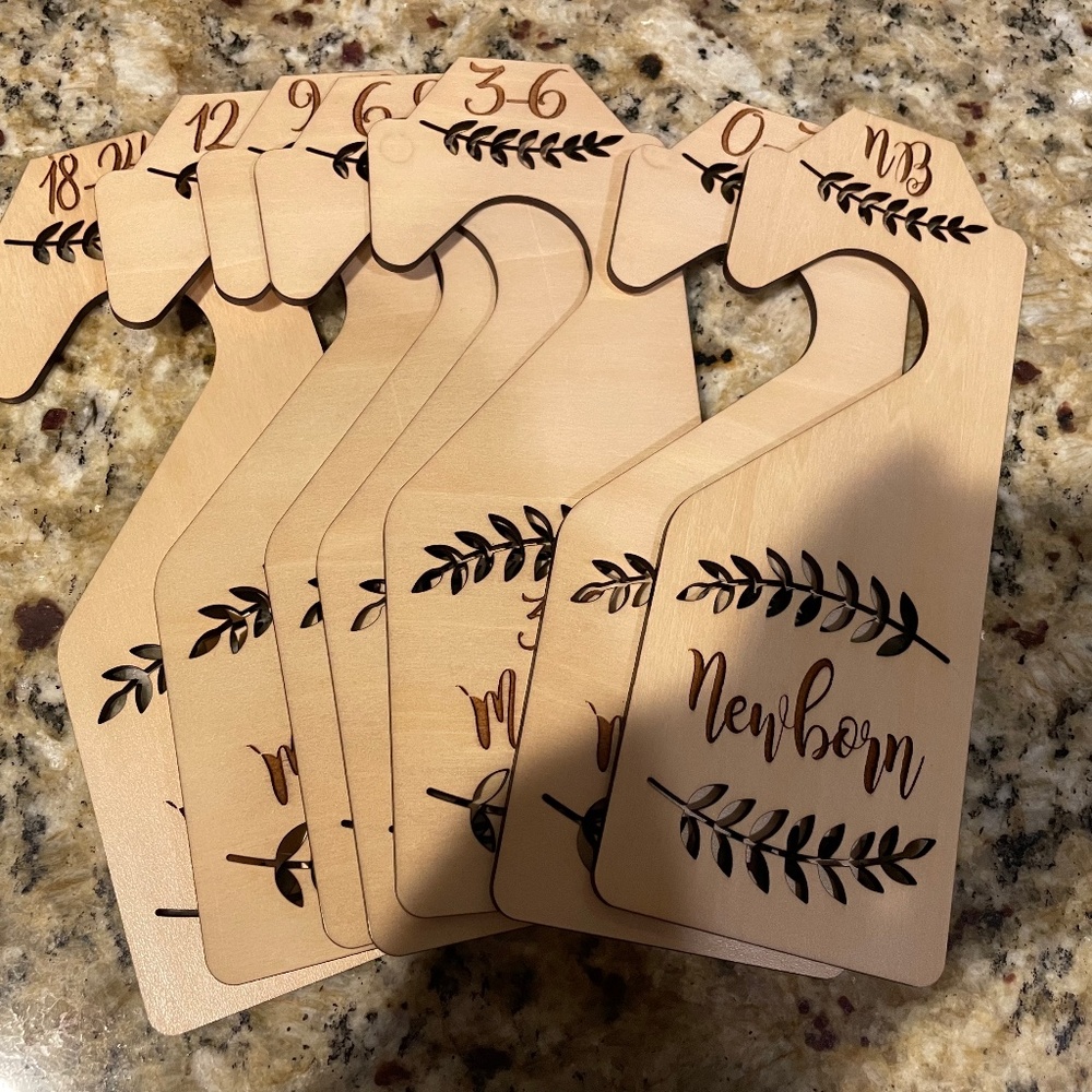 Baby wood closet dividers